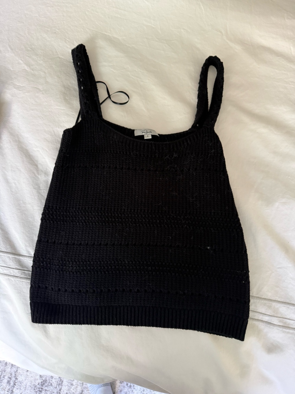 Rails Black Knit Tank Top